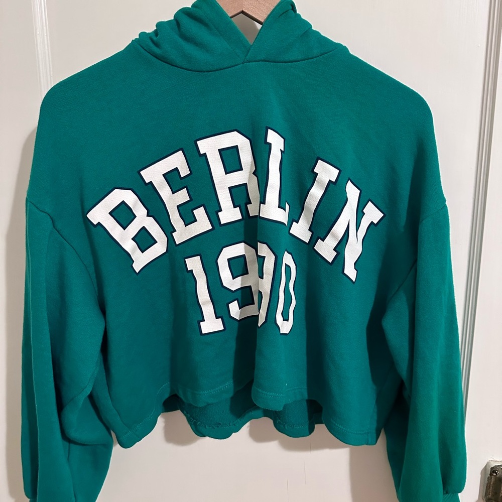 Zara crop hoodie